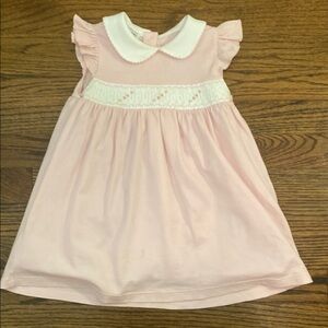 Magnolia Baby Pink Babydoll Dress with Flutter Sleeves